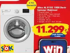 ALTUS AL 8103 1000 DEVİR ÇAMAŞIR MAKİNESİ